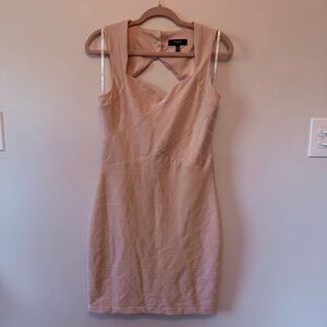 Guess Blush Cross-Back Mini Dress